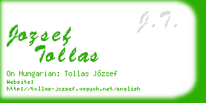jozsef tollas business card